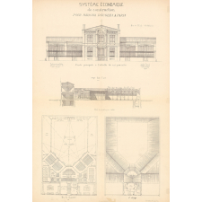 Système économique de construction / pour maisons d'écoles à Paris.