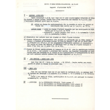 Fonds Jugie. Bilans annuels du service de psychologie scolaire du Blanc. 1970 à 1991. 