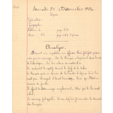 Cahier journalier
