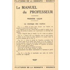 Le tricot à l'école : manuel du professeur
