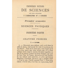 Premières notions de sciences avec leur application à l'agriculture et à l'hygiène (sous forme de leçons de choses) : à l'usage des écoles primaires de garçons et de filles : cours élémentaire