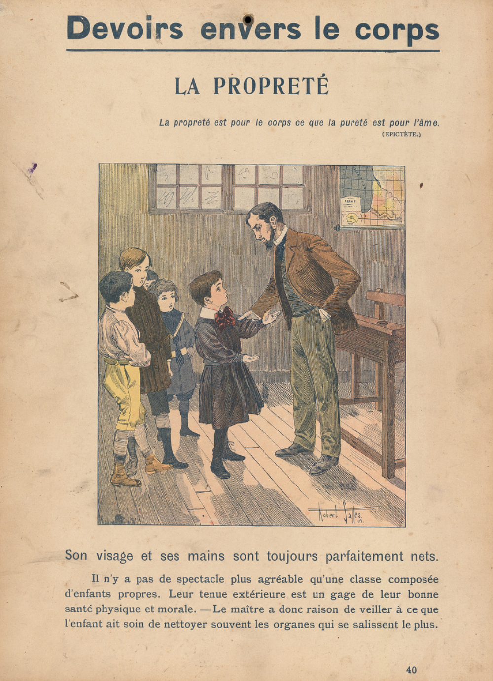 Devoirs envers le corps : la propreté