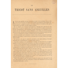 Cours de travail manuel pour les écoles. Troisième partie, le tricot sans aiguilles