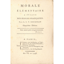 Morale élémentaire à l'usage des écoles françaises