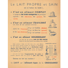 Le lait propre et sain