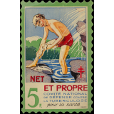 Timbre antituberculeux : net et propre