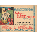 Carnet de timbres antituberculeux : propreté
