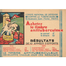 Carnet de timbres antituberculeux : propreté