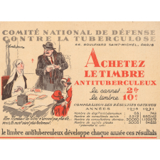 Carnet de timbres antituberculeux : joie de vivre