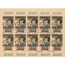 Carnet de timbres antituberculeux : joie de vivre