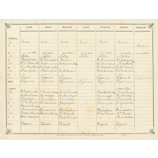 Emploi du temps d'élève. Institut Notre-Dame des Champs. 