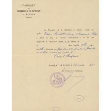 Journal scolaire Freinet. C'est l'Buquet. Déclaration préfectorale.