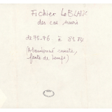 Le Blanc. Fichier des cas suivis de 75-76 à 83-84. 