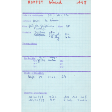 Le Blanc. Fichier des cas suivis de 75-76 à 83-84. 