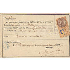 Quittance de paiement de la visite médicale à l'E.N.P.