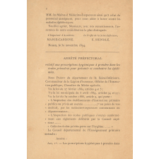 Maladies épidémiques. Prescriptions hygiéniques à prendre dans les écoles primaires pour les prévenir et les combattre.