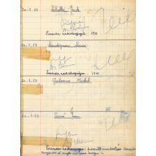 Livre de consultations. 1953-1970. 