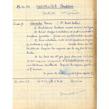 Livre de consultations. 1953-1970. 