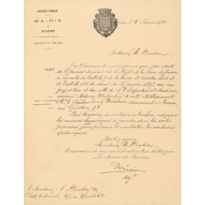 Lettres du Maire de Rouen sur la médecine scolaire