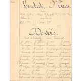Cahier journalier