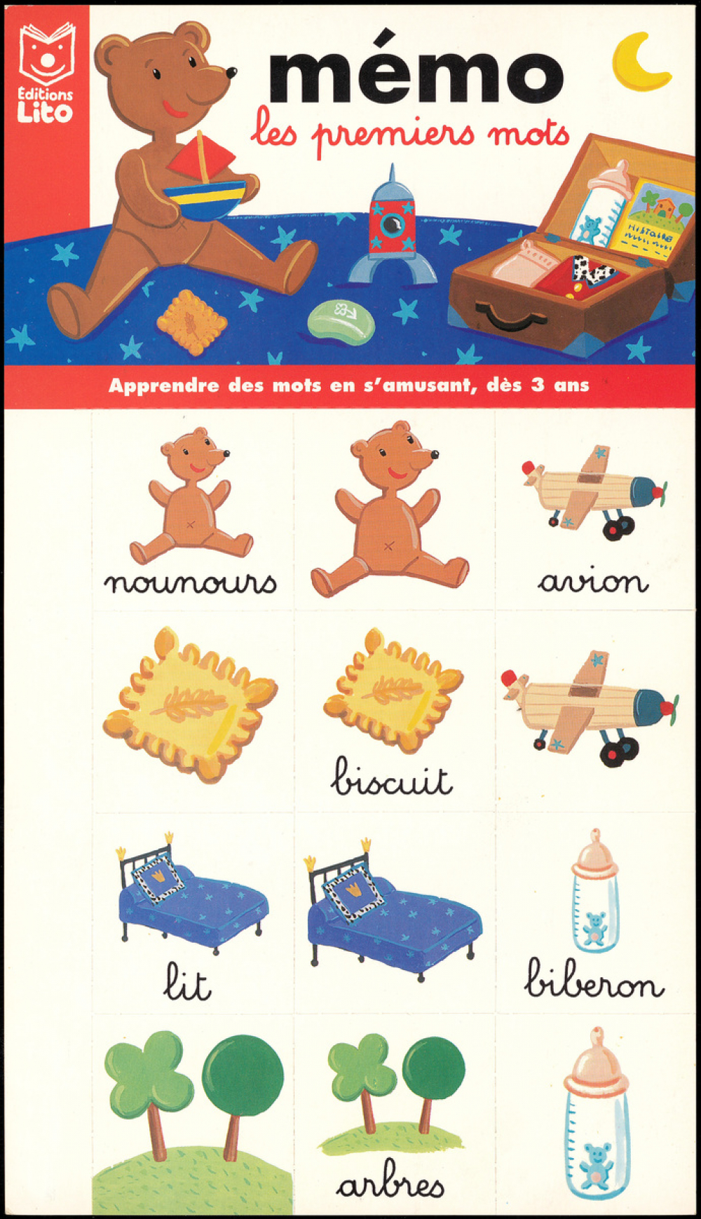 Mémo les premiers mots - Apprendre des mots en s'amusant, dès 3 ans.