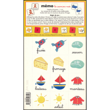 Mémo les premiers mots - Apprendre des mots en s'amusant, dès 3 ans.