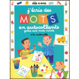 J'écris des mots en autocollants grâce aux mots croisés - A la maternelle - Dès 4 ans.