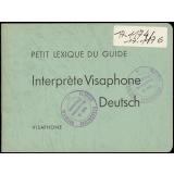 Petit lexique du guide Interprète Visaphone Deutsch