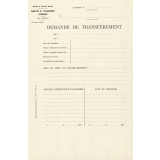 Demande de transfèrement.