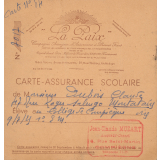 Carte - Assurance scolaire.