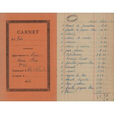 Carnet de comptes d'une pensionnaire. 