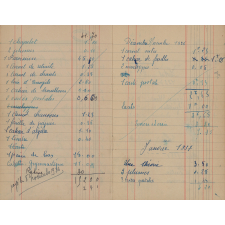 Carnet de comptes d'une pensionnaire. 