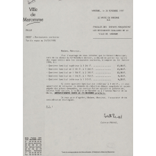 Tarif des repas servis dans les restaurants scolaires de Maromme. 
