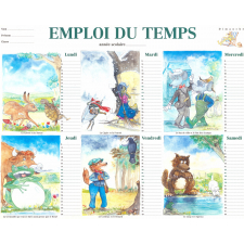 Emploi du temps d'élève. 