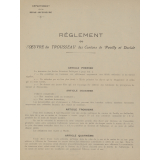 Réglement de l'Oeuvre du trousseau des cantons de Pavilly et Duclair.