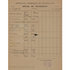 Ensemble de bulletins de salaire. 