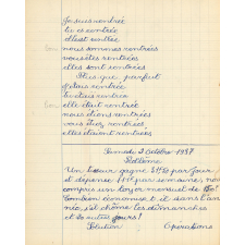 Cahier journalier