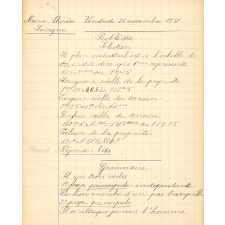 Cahier journalier