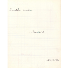 Cahier n°1