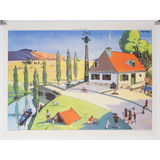 Tableau mural. 7 : l'été. 8 : le beau temps.