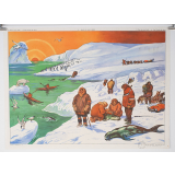 Tableau mural. 13 : dans les pays froids. 14 : une carrière de pierre. 