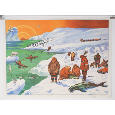 Tableau mural. 13 : dans les pays froids. 14 : une carrière de pierre.