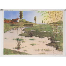 Tableau mural. 17 : le terrain argileux. 18 : le terrain sableux.