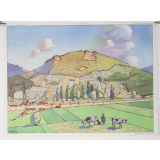 Tableau mural. 21 : la colline. 22 : la montagne jeune. 