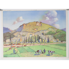 Tableau mural. 21 : la colline. 22 : la montagne jeune.