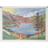 Tableau mural. 33 : le lac. 34 : la côte à falaise à marée haute. 