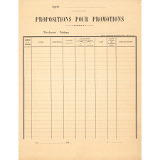 Propositions pour promotions.