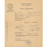 Notice individuelle pour demander une affectation aux colonies. 