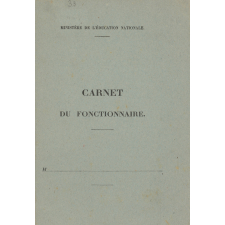 Carnet du fonctionnaire et sa lettre d'envoi.