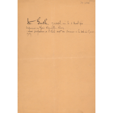 Nomination de Paul Guth comme chargé d'une heure de cours à l'Ecole supérieure des sciences et des lettres de Rouen. 
